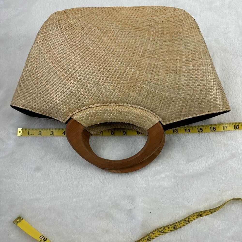 Homemade Custom Painted Top Handle Rattan Bag Jester Trick Or Treat Halloween - Picture 10 of 10